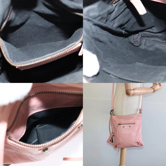BALENCIAGA Shoulder Bag Leather Pink 310250 Auth hk2257V - Picture 12 of 14